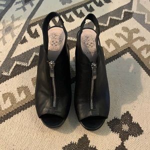 Vince Camuto black wedge shoes